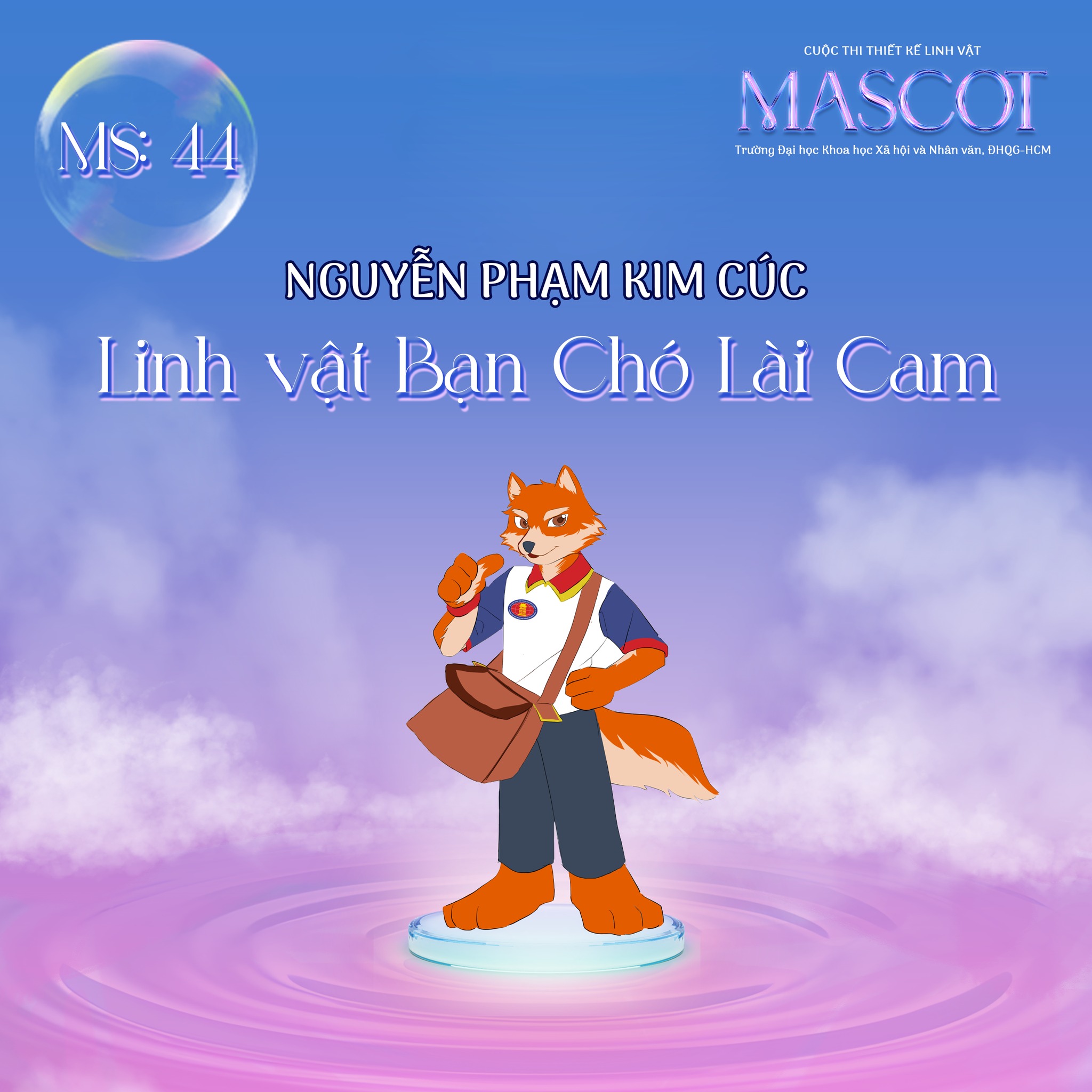 Linh vật Bạn Chó Lài Cam