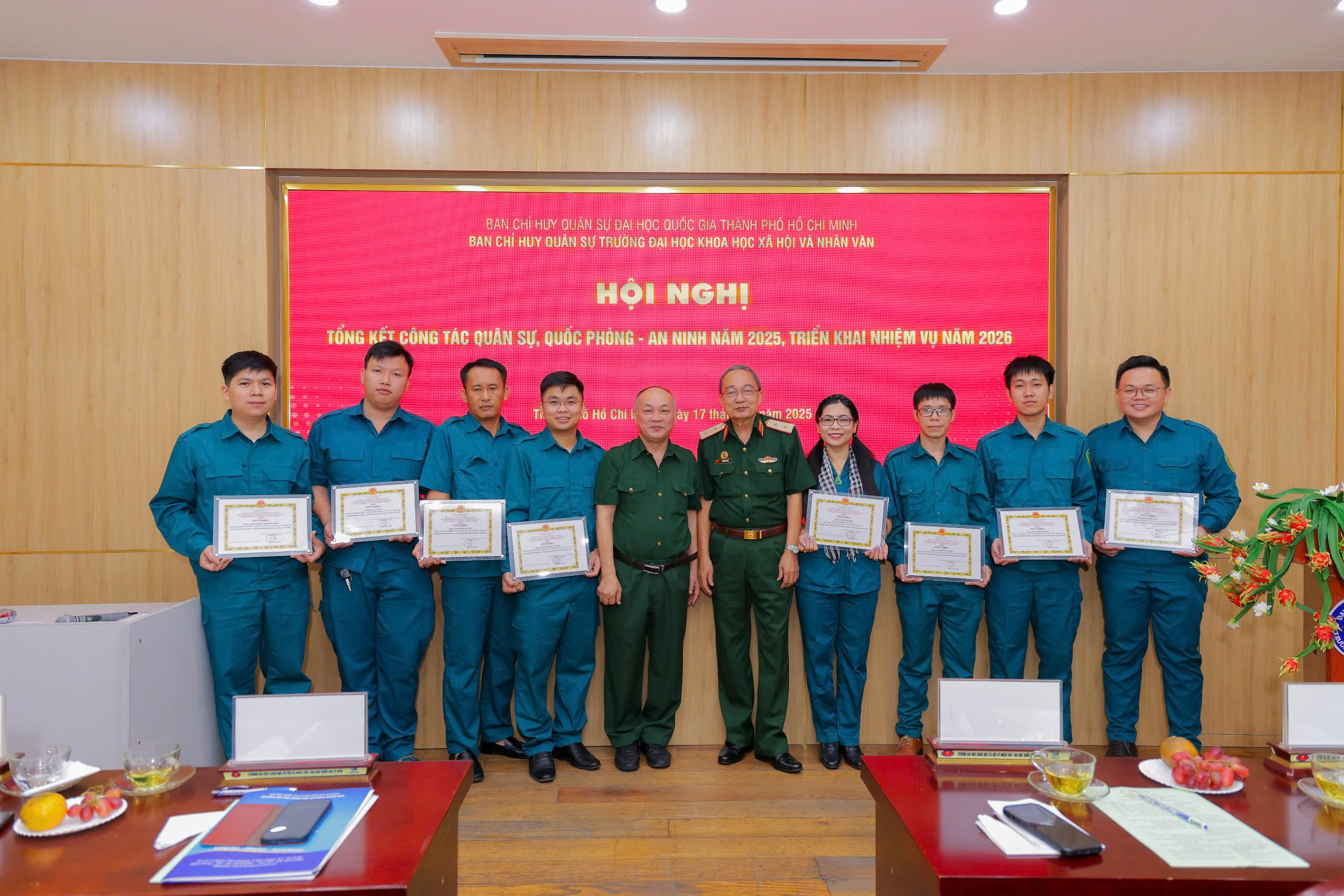 Hội nghị tổng kết công tác quân sự, quốc phòng – an ninh năm 2025: Khẳng định vai trò nòng cốt của lực lượng tự vệ trong môi trường đại học