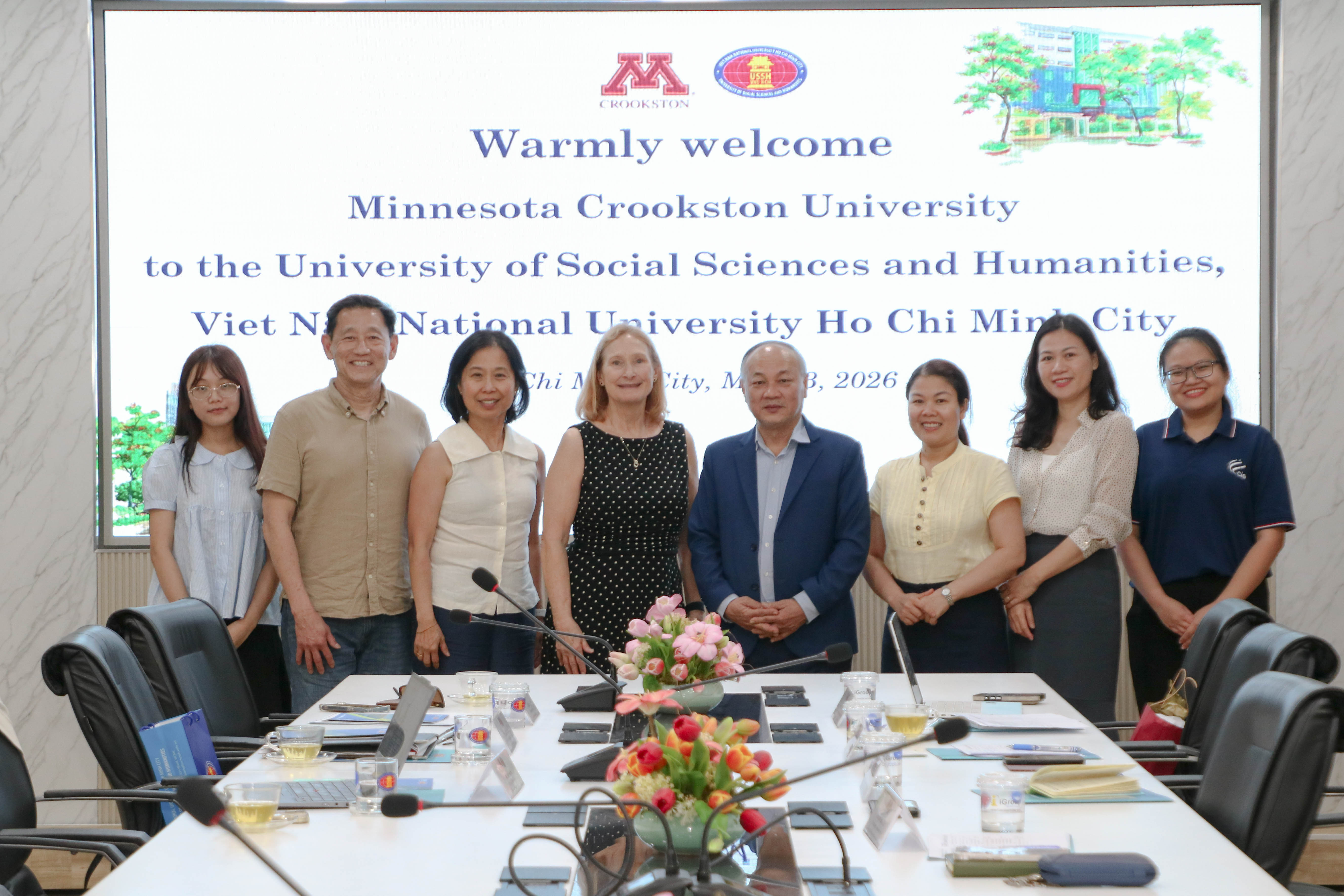 Nhà trường thúc đẩy hợp tác với Đại học Minnesota Crookston (Hoa Kỳ): Mở rộng cơ hội học tập quốc tế cho sinh viên