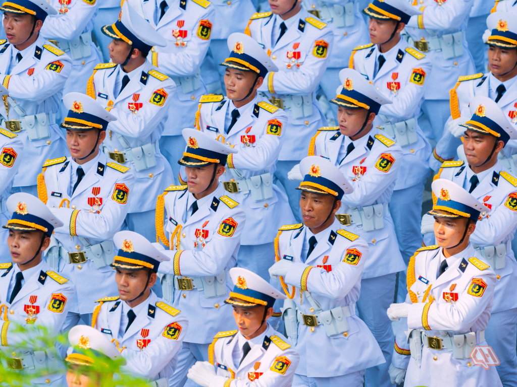Một số hình ảnh nằm trong bộ ảnh diễu binh - Ảnh: BÙI QUỐC HOÀNG