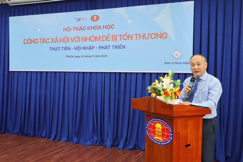 TS. Phan Thanh Định phát biểu khai mạc hội thảo - Ảnh: Nhật Ánh